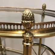 Oval brass trolley from Maison Baguès.