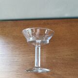 Suite of 9 old champagne glasses