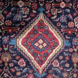 Antique Persian Hamadan handmade rug 3.8' x 6.7' 1920s - 1C1215
