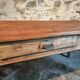 Antique French farmhouse dining table in oak and pine, circa 1900