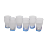 Biot blue water glasses, set of 6