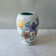Vase vintage Flora Gouda Holland - Modèle Viola peint à la main