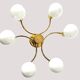 Brass ceiling light in Mid-Century Modern style, Germany, 1970s.