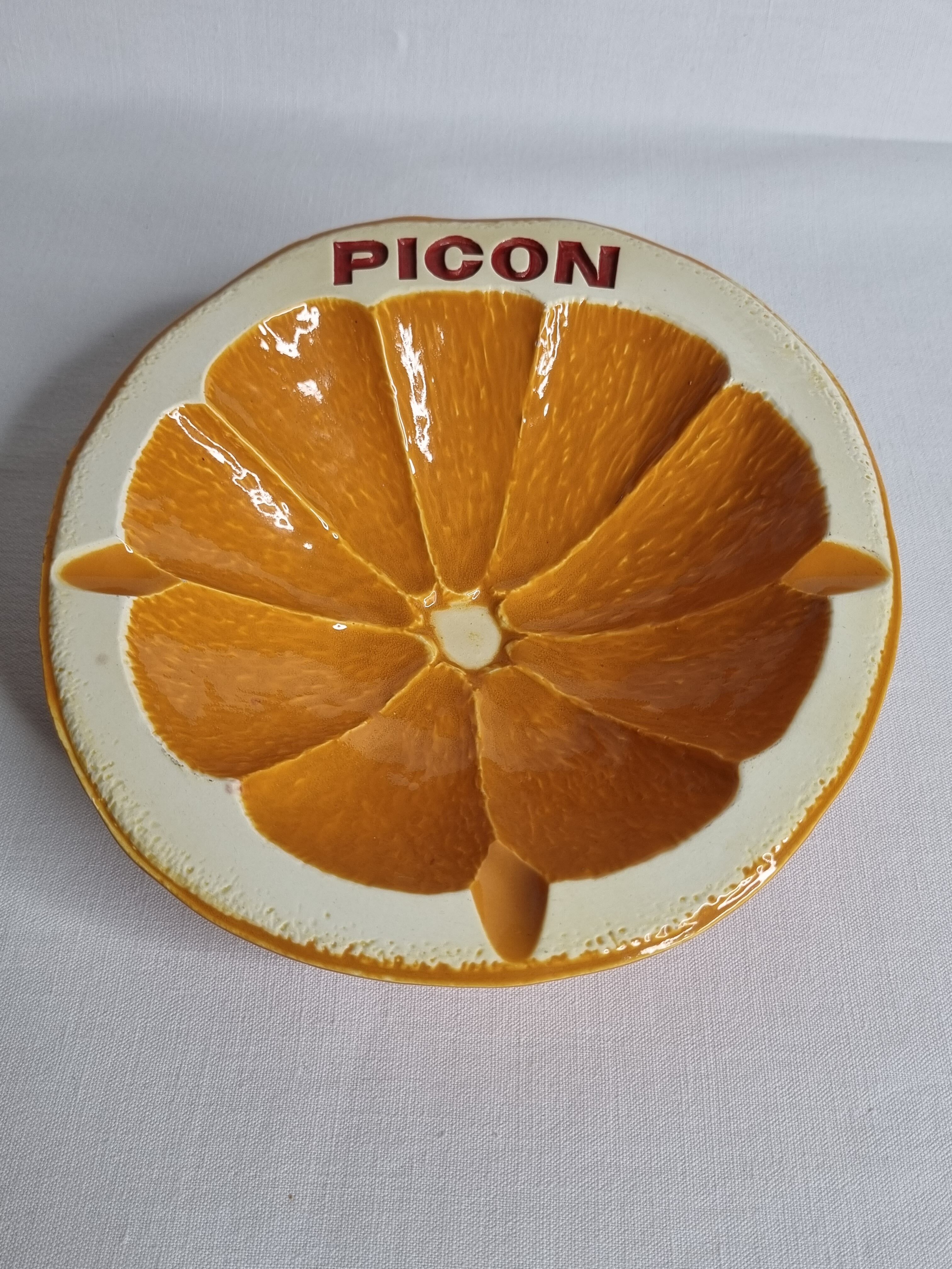 Empty pocket half orange Proceram vintage 18 cm