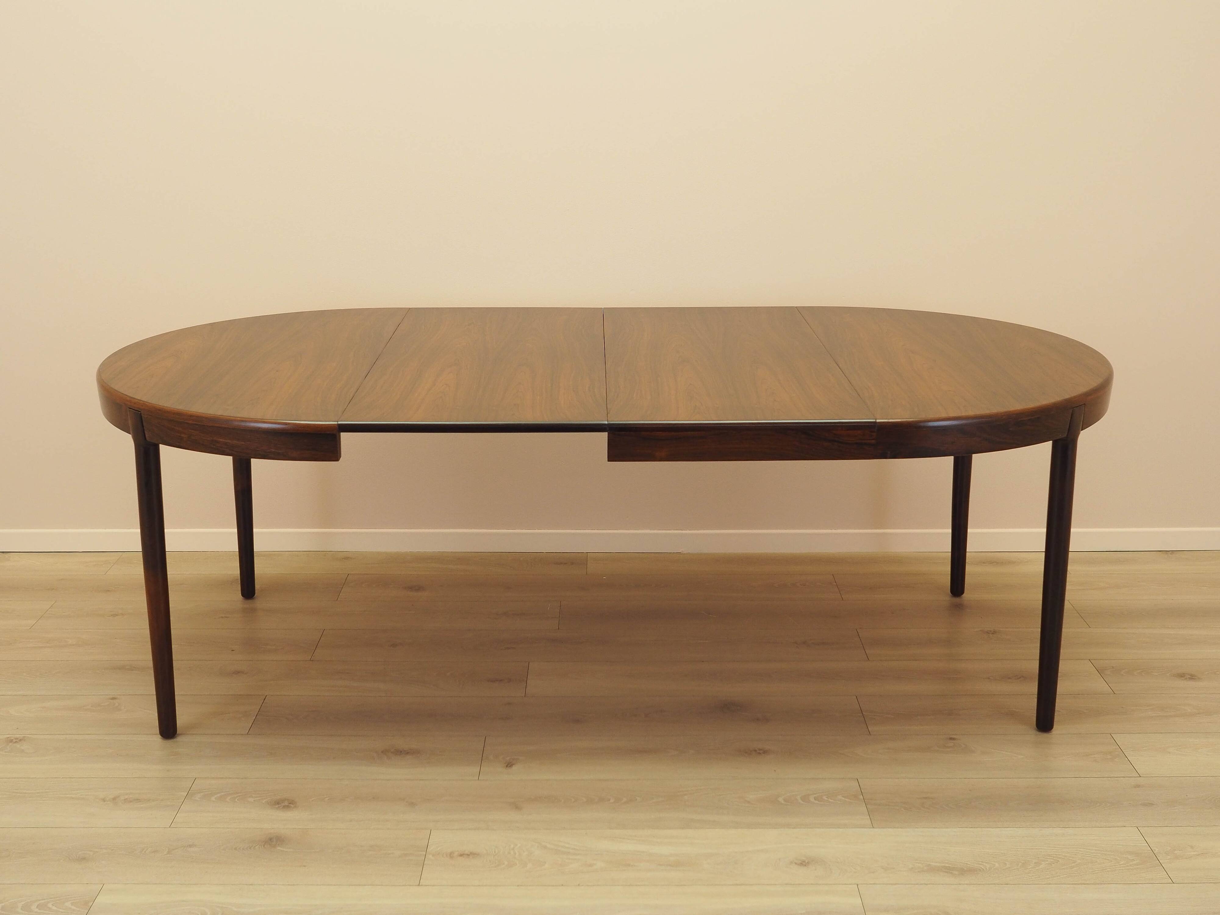 Round rosewood table, 1960, designer: Harry Østergaard, Randers Møbelfabrik