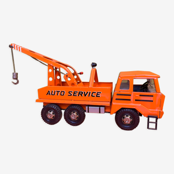 Truck Tow truck "Auto Service" of the French brand Joustra n ° 695 of 1969 in sheet metal