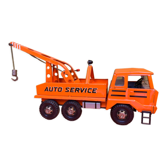 Truck Tow truck "Auto Service" of the French brand Joustra n ° 695 of 1969 in sheet metal