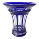 Vase overlay en cristal baccarat signé, années 40