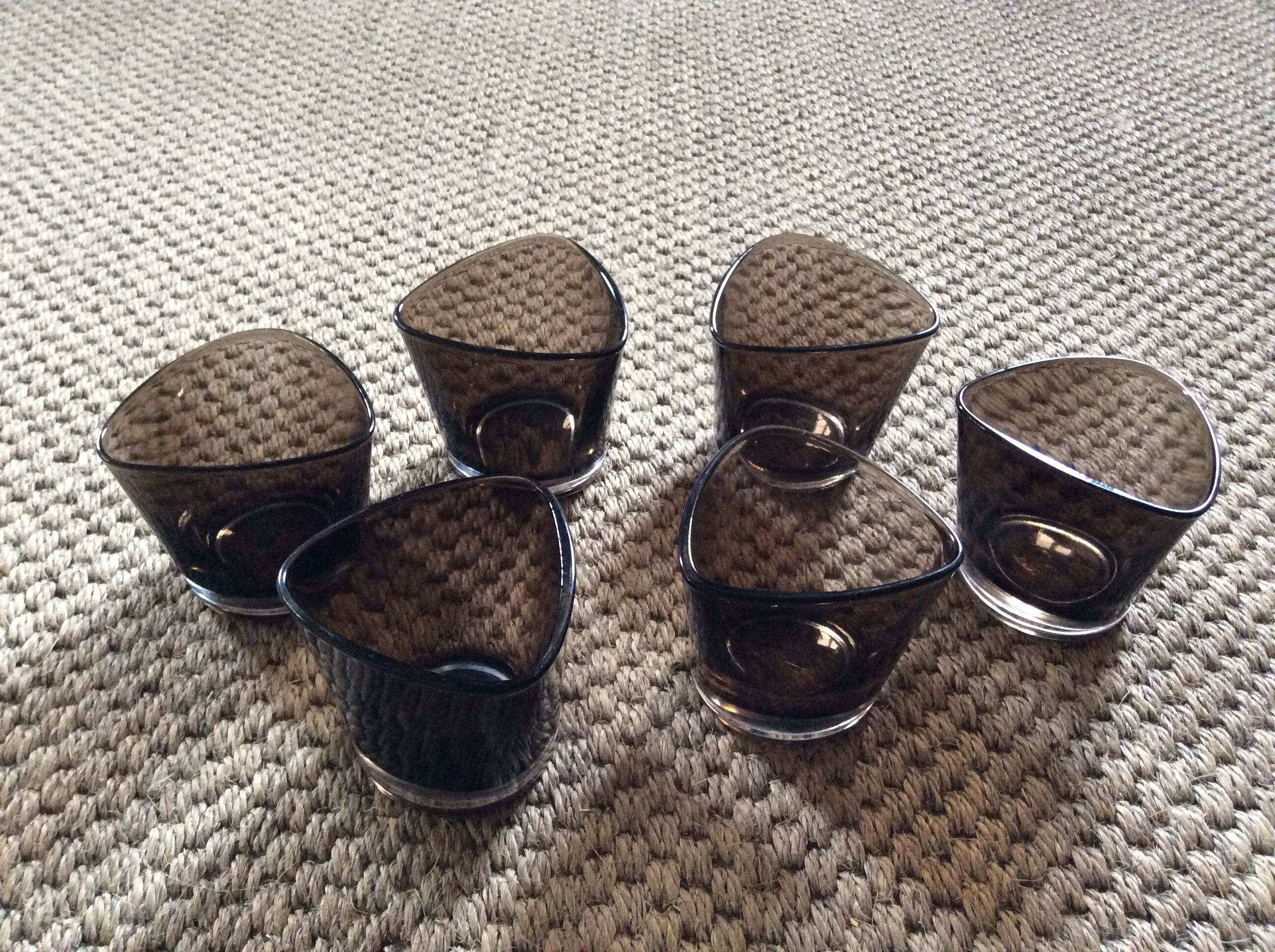 Series of 6 glasses