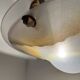 Art Deco chandelier with polychrome glass
