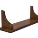 Vintage book shelf wall rack 1970s wood minimalist design