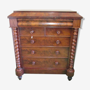 Commode écossaise en acajou de 1880