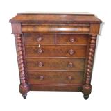 Scottish mahogany chest of drawers from 1880