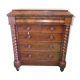 Commode écossaise en acajou de 1880