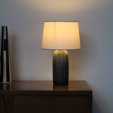 Enamelled stoneware ceramic lamp France 1970