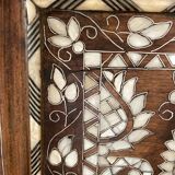 19th century Syrian, mother of pearl inlay marquetry wedding cabinet or chest
