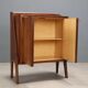 Vintage buffet in exotic wood veneer, 1950s-1960s design.