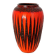 Vintage Scheurich Fat Lava vase | West Germany | Orange Black Zi