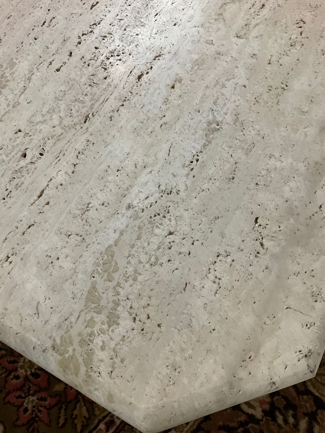 Travertine coffee table from the 70s