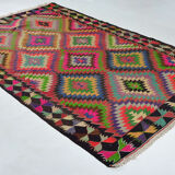 Anatolian handmade kilim rug 292 cm x 182 cm