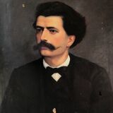 Portrait of a man, oil on canvas, 19th century