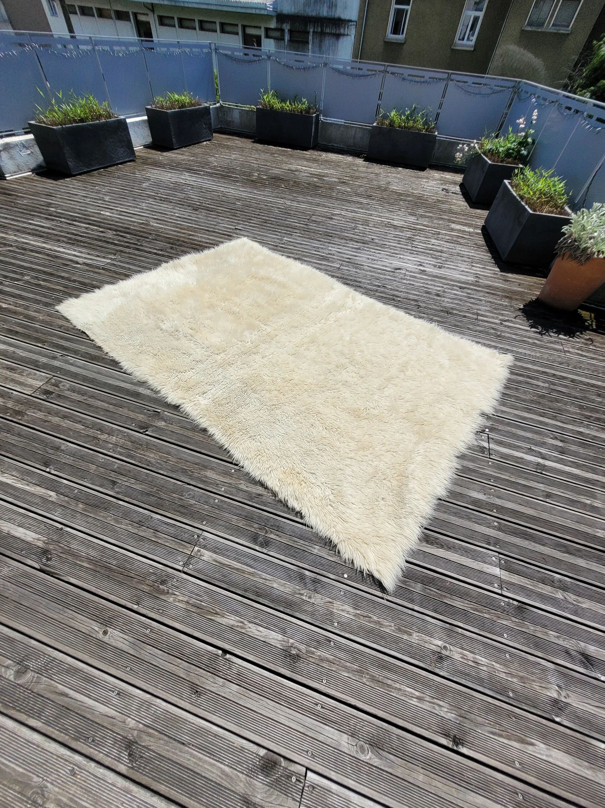 Long pile wool rug - 240x160cm - Ref 1005