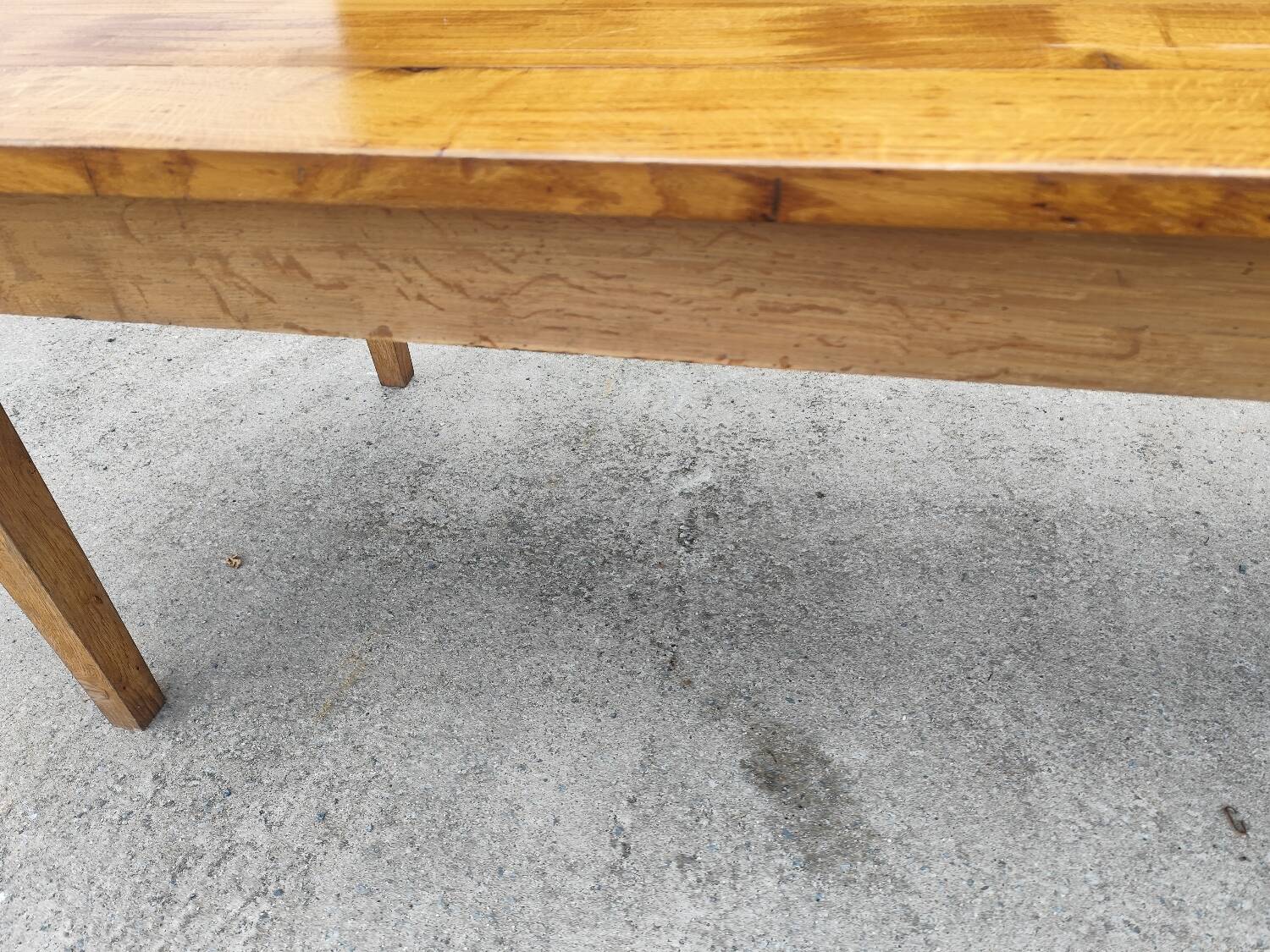 Duo XXL farmhouse table 320 cm oak spindle legs