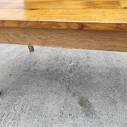 Duo table de ferme XXL 320 cm chêne pieds fuseaux