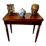 Table de jeux acajou