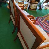 Paire de Fauteuils bergères lin