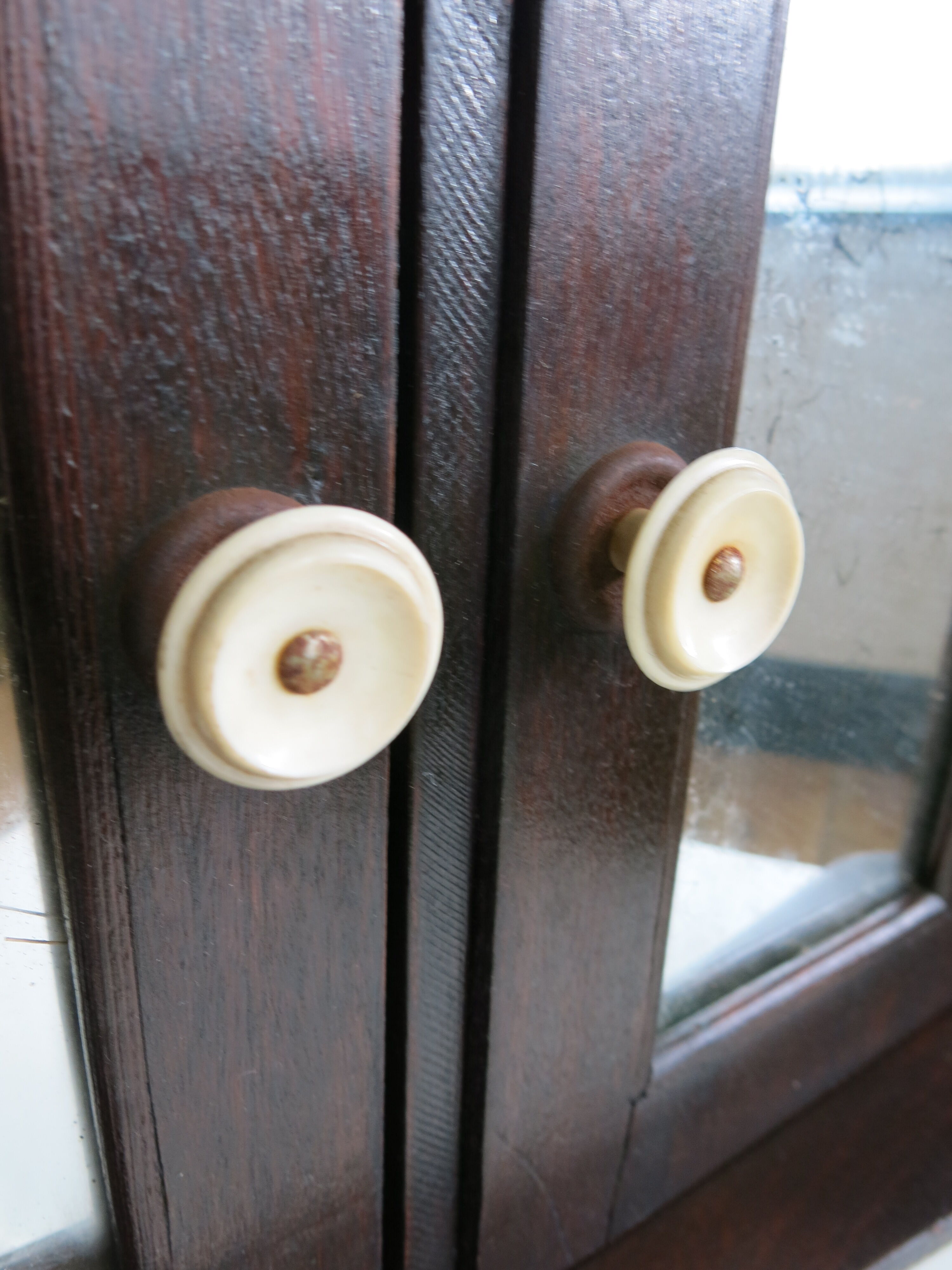 Old mirror wall-mounted toilet cabinet