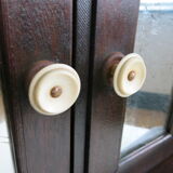 Old mirror wall-mounted toilet cabinet