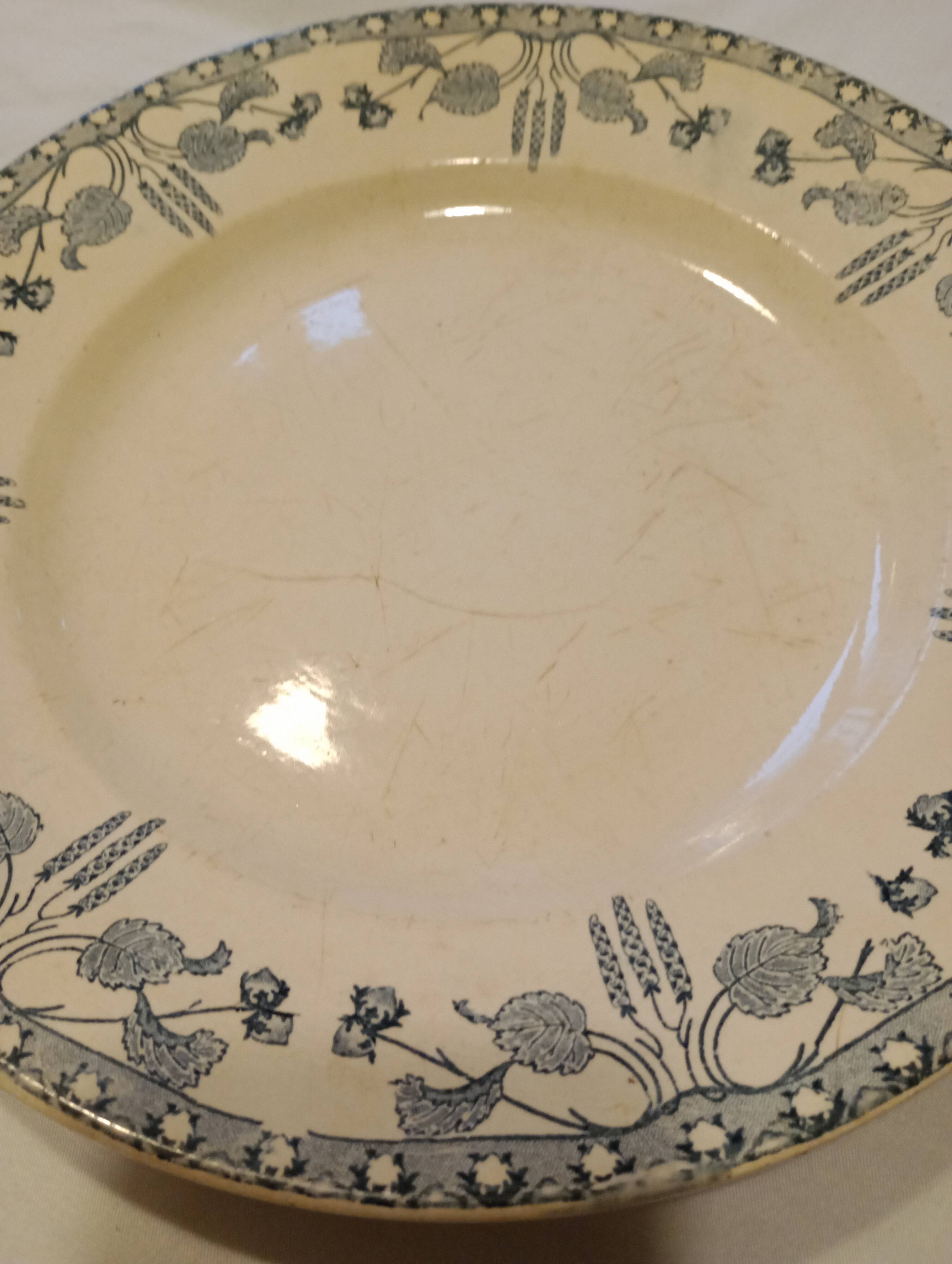 Plat Sarreguemines noisettes