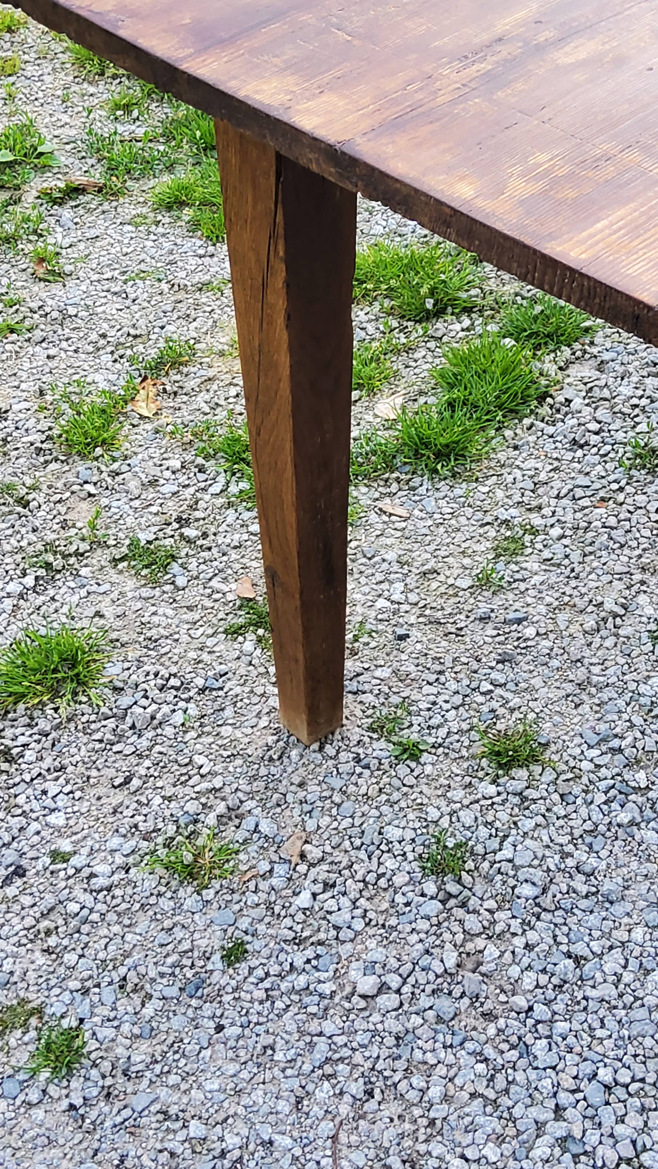 Old farm table spindle legs 195cm