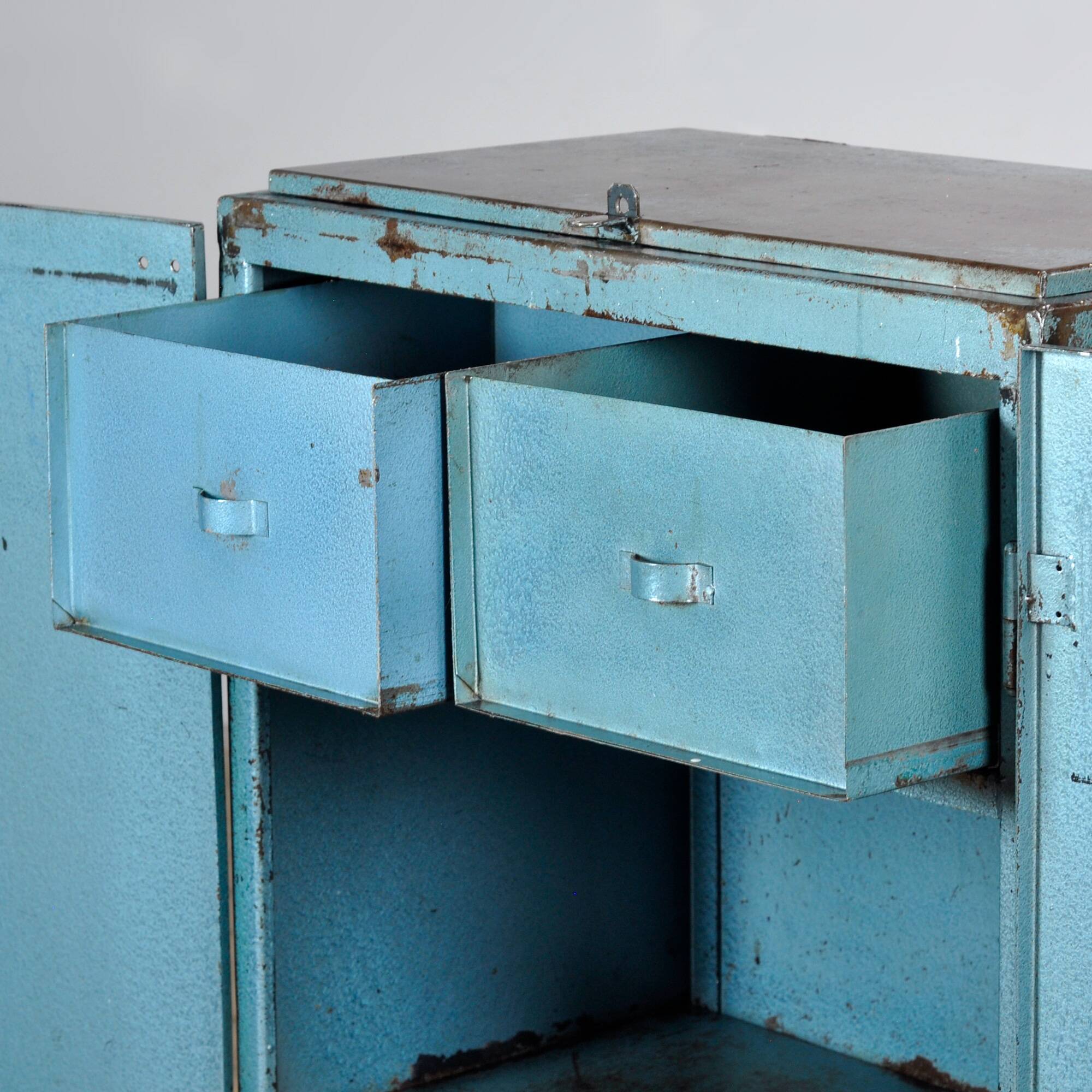 Iron industrial cabinet, 1970s