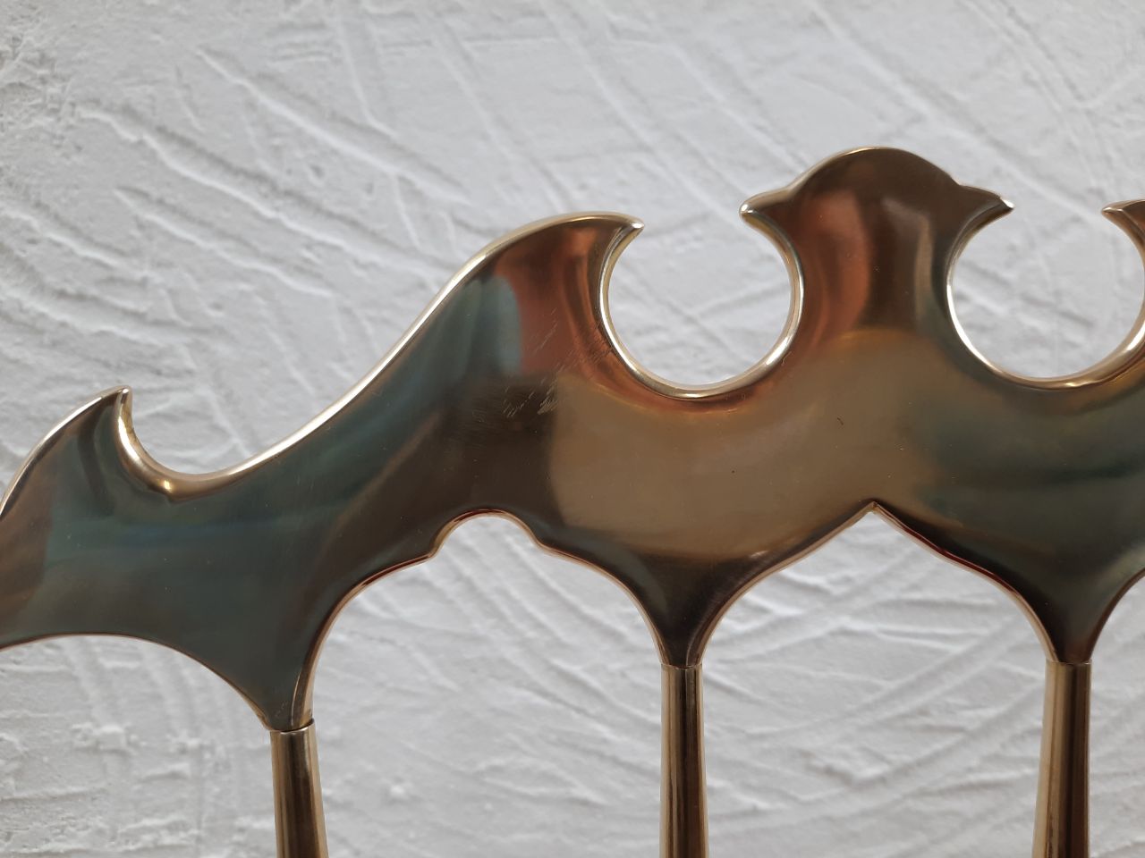 Pair of chiavarine chairs, brass