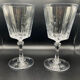 10 vintage crystal glasses