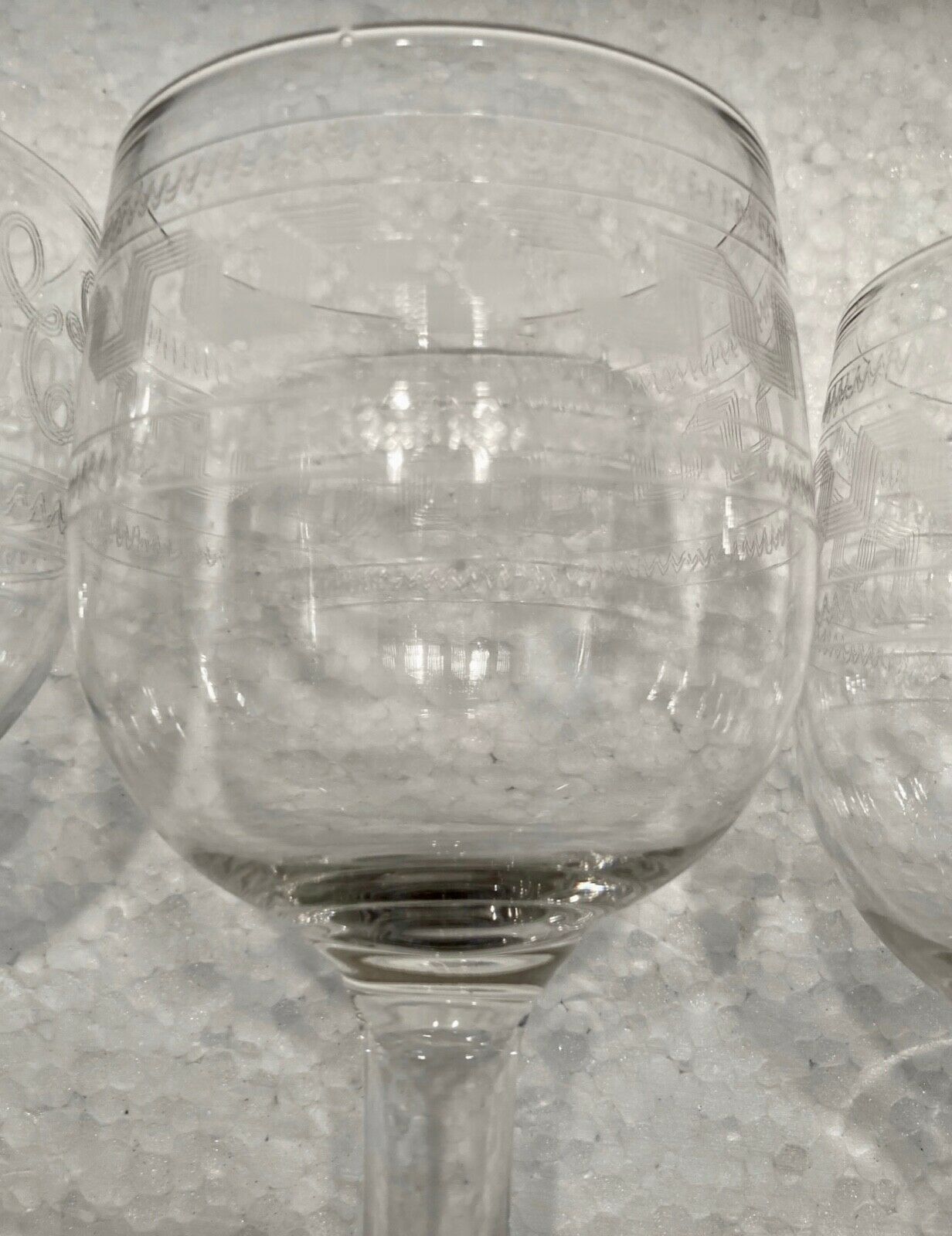 4 glasses wine or water in Baccarat crystal 1920 / 1930