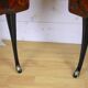 Pair of bedside tables, rosewood and burl walnut, Italy 1950
