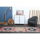 1970s Turkish Oushak Handmade Wool Cotton Pink Runner Rug 82x285