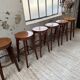 6 vintage Baumann bar stools