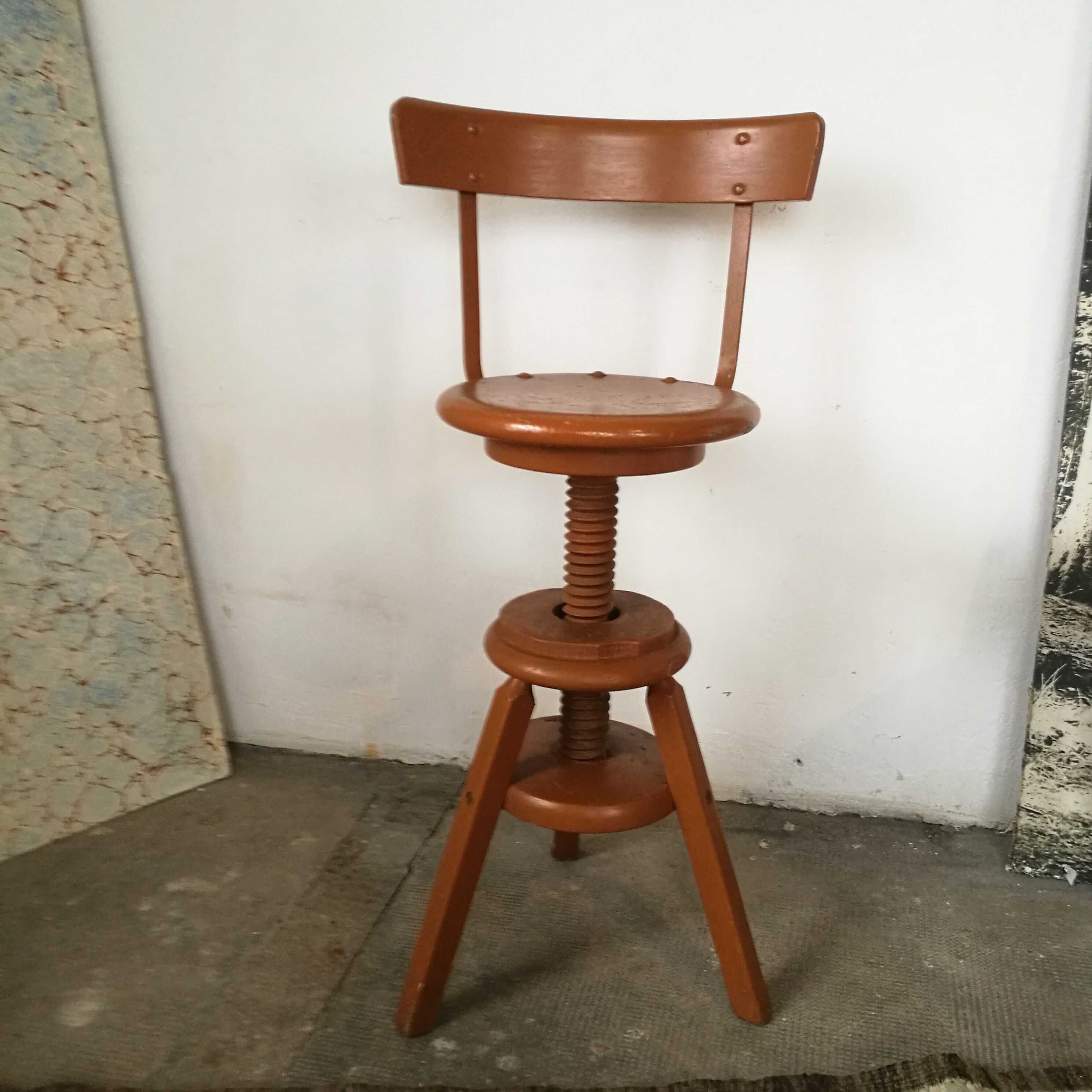 Wooden workshop chair