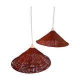 Pair of rattan suspensions