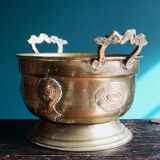 Cache-pot sartic sa maroc in brass and copper