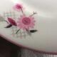 22 assiettes plates  porcelaine de Limoges , fleurs