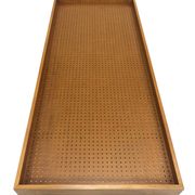 Lit d'appoint vintage en bouleau design métal années 60