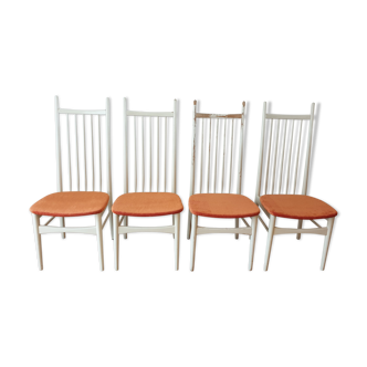 Ensemble de 4 chaises vintage