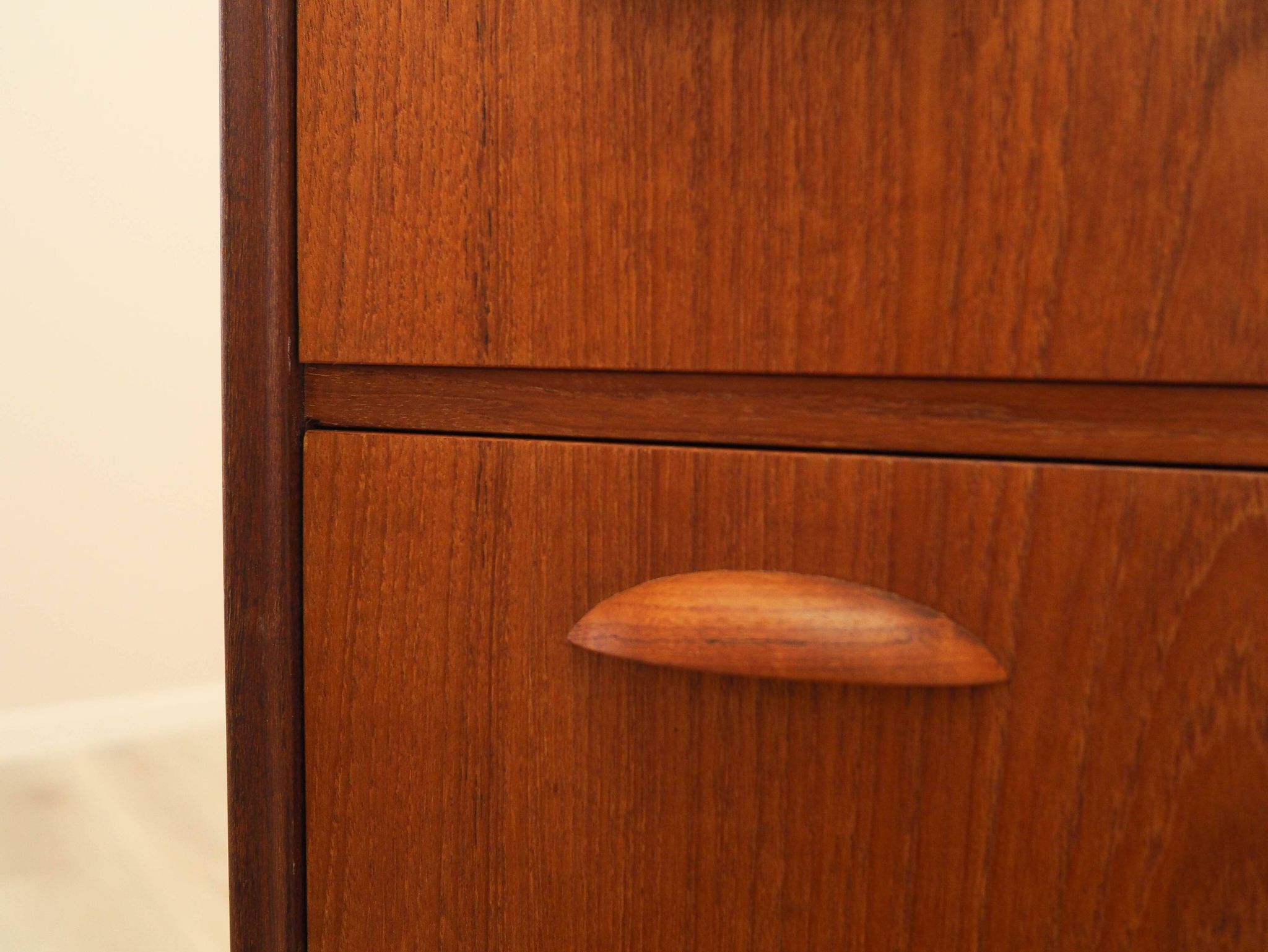 Teak chest of drawers, Danish design, 1970s, made in Denmark