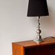 Mid-century Scandinavian sculptural lamp chrome 1970