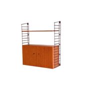 Système mural modulaire vintage par Musterring – unité murale compacte